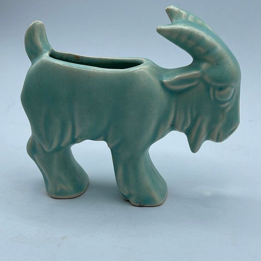 Vintage Nelson McCoy Pottery “Stretch Goat” planter.